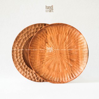 Dĩa gỗ, Dĩa gỗ tròn decor (25cm)