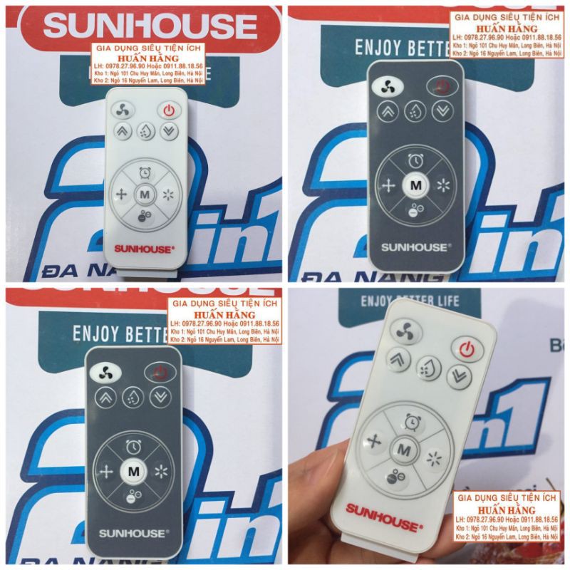 ĐIỀU KHIỂN TỪ XA QUẠT ĐIỀU HOÀ SUNHOUSE SHD7718 SHD7738