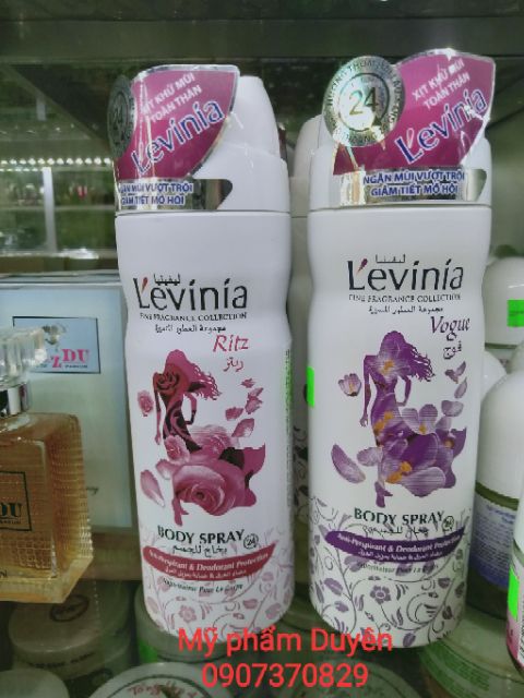 Xịt khử mùi toàn thân L'evinia(Levinia)200ml | BigBuy360 - bigbuy360.vn