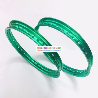 niềng nhôm xe máy size 1.4 1.4 màu xanh