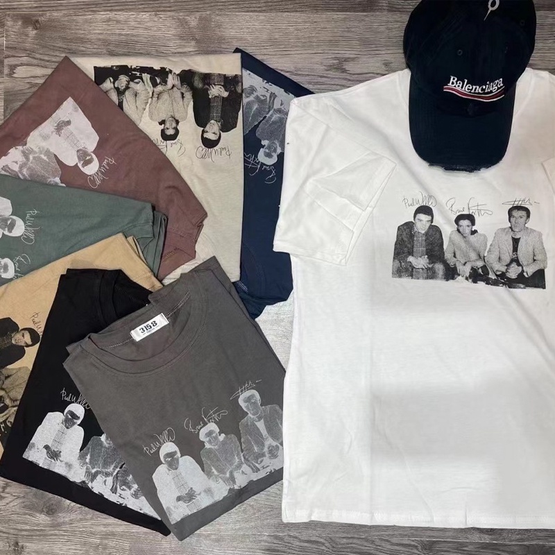 Áo thun nam nữ 3158 form rộng tay lỡ in hình phông unisex chất cotton hàng Quảng Châu ANDOSA AT17