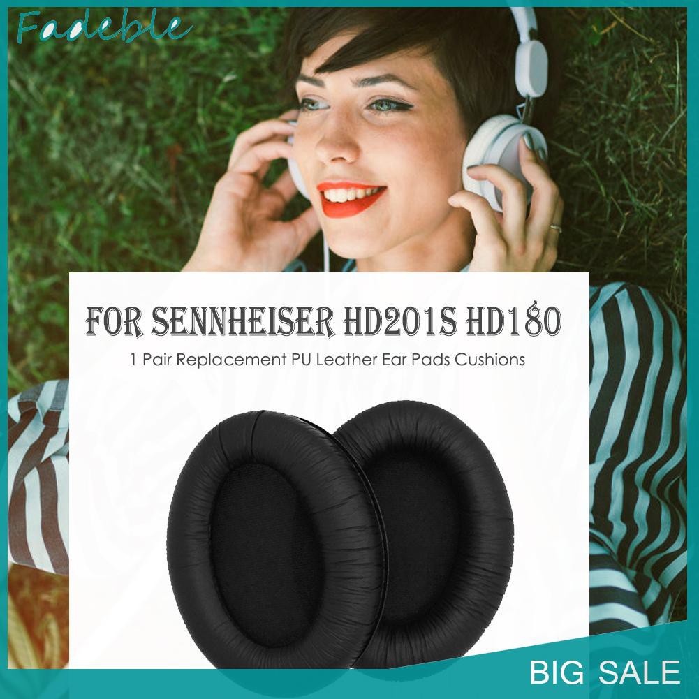 1 Cặp Miếng Đệm Tai Nghe Sennheiser Hd201S Hd180 Bằng Da Pu