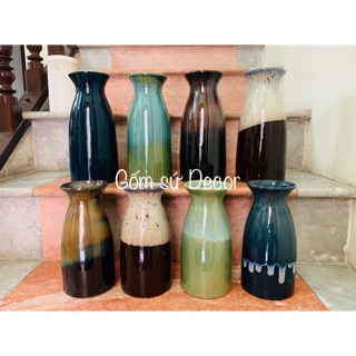 Lọ hoa men hoả biến - Gốm sứ Bát Tràng