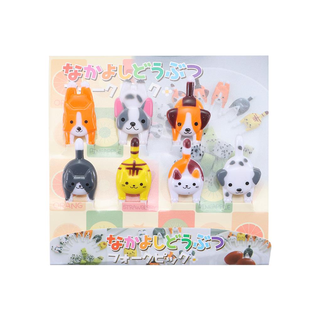 Nĩa Ăn Trái Cây Hình Động Vật Hoạt Hình Tái Sử Dụng Được 1 Lần Cho