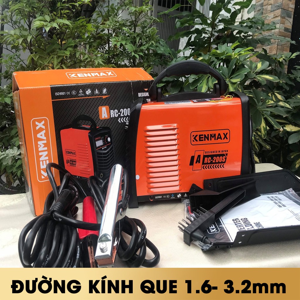 Máy hàn điện tử KENMAX ARC-200S phạm vi điều chỉnh dòng hàn 20A - 200A. Máy hàn đường kính 1.6-3.2mm-MOSACO