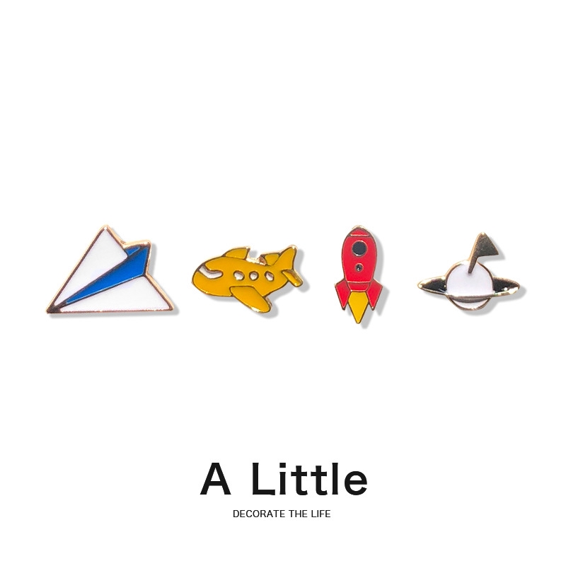 Ghim Cài Áo Hình Máy Bay Dễ Thương Cho Nam Nữ