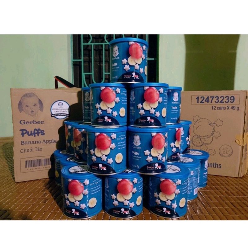 Bánh ăn dặn Gerber táo chuối