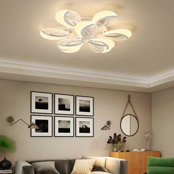Đèn trần MONSKY MATEL hiện đại trang trí nội thất sang trọng với 3 chế độ ánh sáng - kèm điều khiển từ xa - (150).