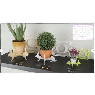 Kệ giá để chậu hoa, đôn để chậu hoa gỗ để bàn hoặc để góc nhà xinh