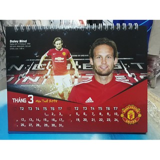 Lịch để bàn  Manchester United 2018