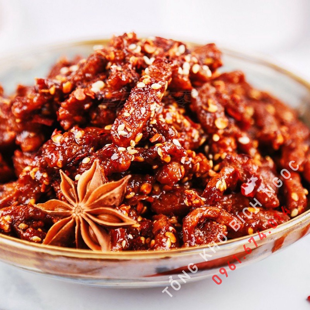 Thịt Bò Khô Sợi, Khô Bò Miếng Cay Ngon Thơm Đậm Vị Trùng Khánh, đồ ăn vặt Trung Quốc, hộp 30 gói
