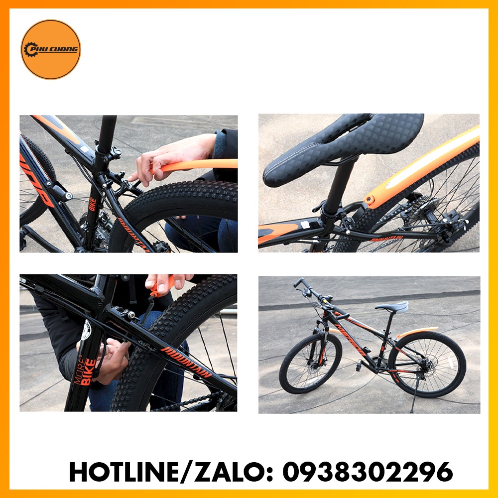 Dè Chắn Bùn Xe Đạp Touring, City, 700C [ Phản Quang Nhiều Màu ]