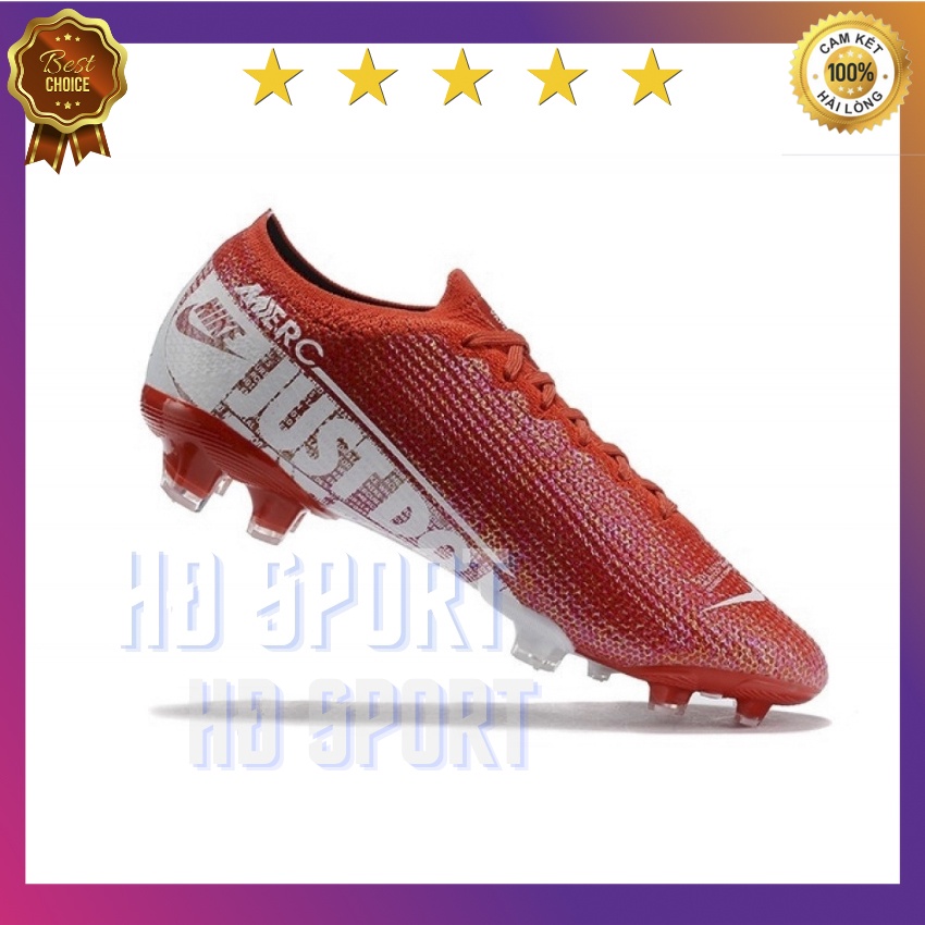 [Tặng Túi Rút,Tất,Vớ Cao Cấp] Giày Đá Bóng, Giày Đá Banh Sân Cỏ Tự Nhiên Mercurial Vapor 13 Elite FG King of Boot