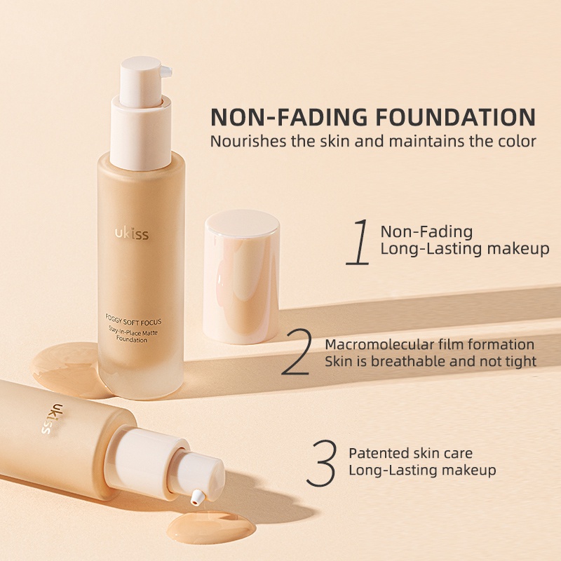 Kem Nền bb UKISS Dạng Lỏng Lâu Trôi Kiềm Dầu Làm Sáng Da 30ML