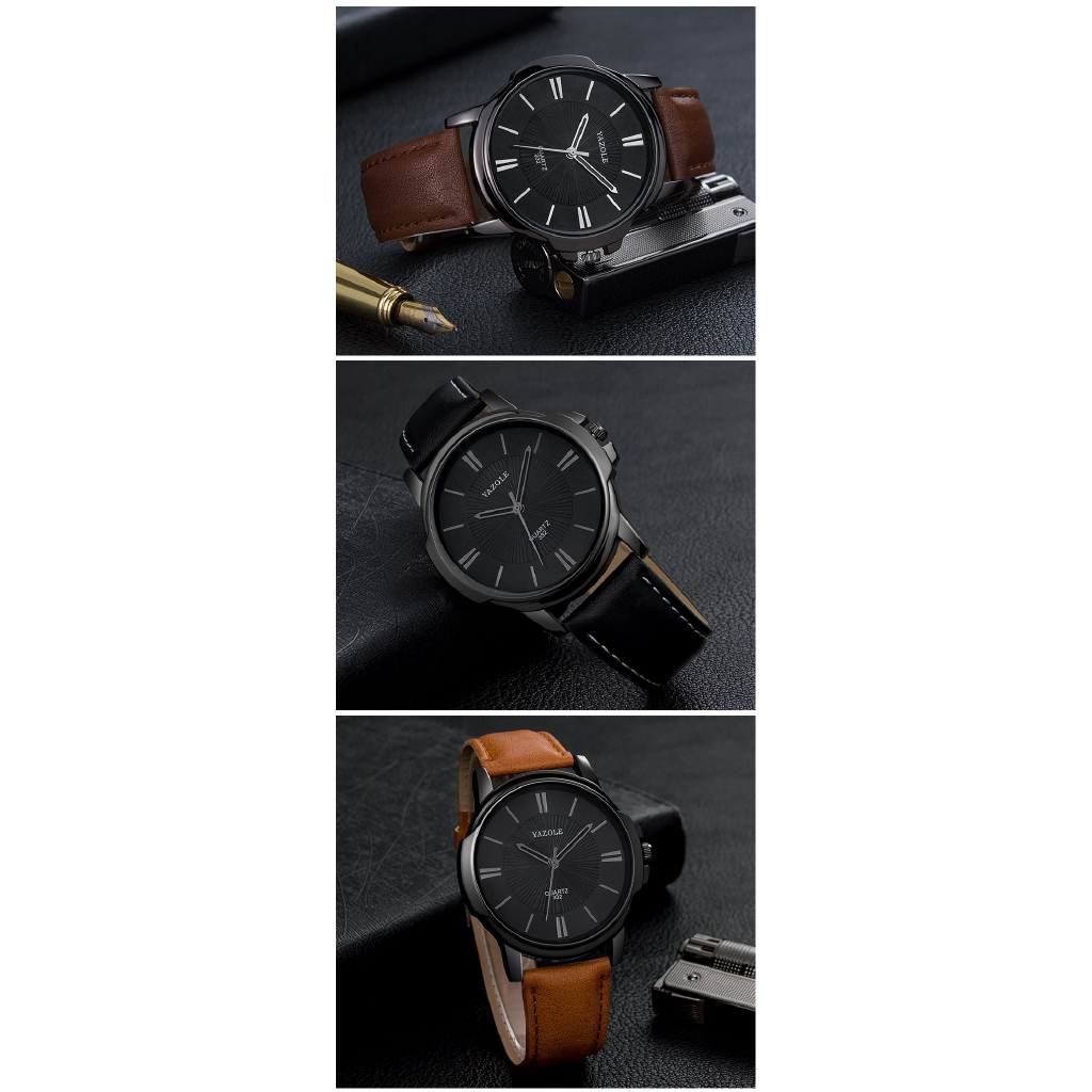 Simple Korean version of the big dial business fashion men's watch new watch top gift gift