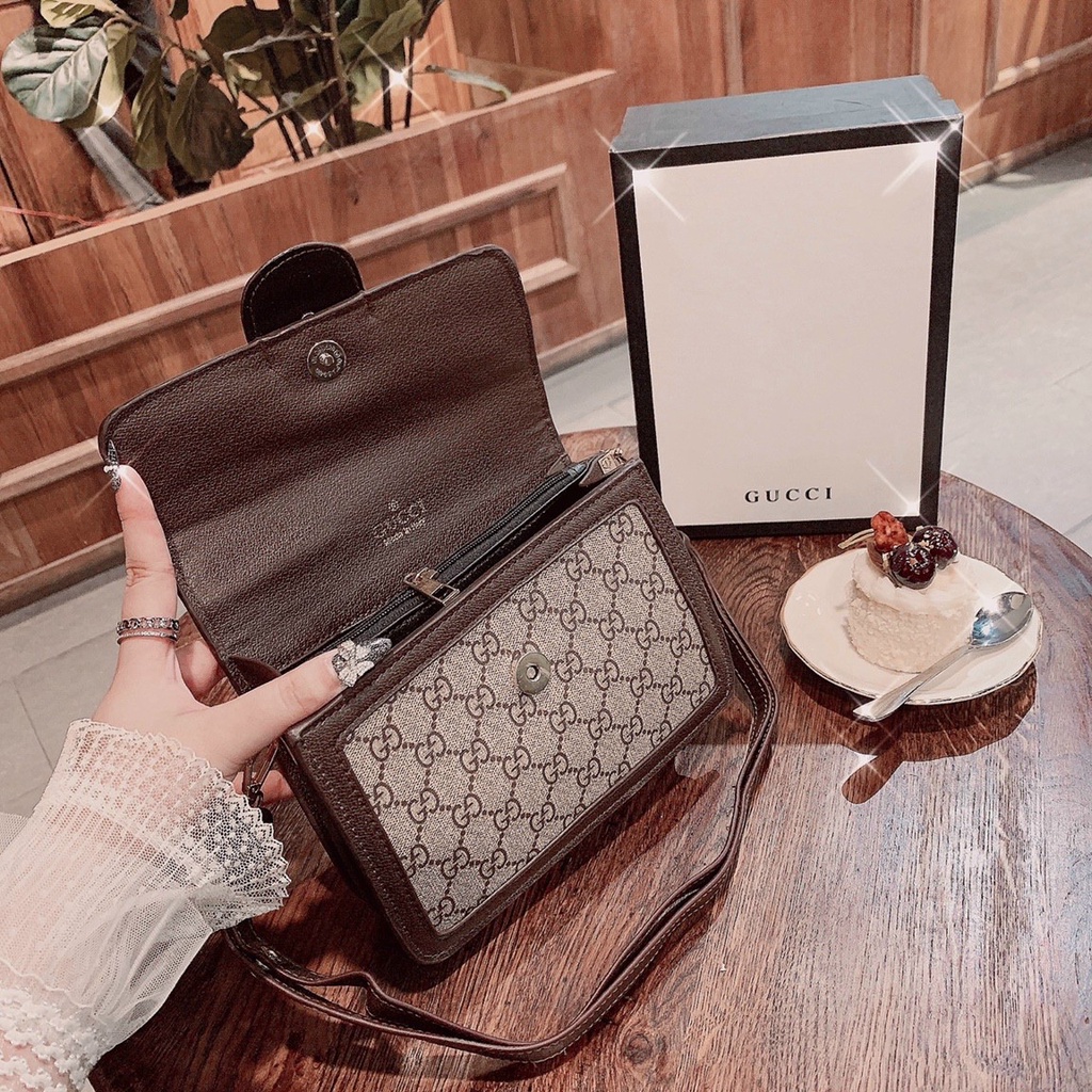 Túi gucci dáng vuông công sở hàng QC