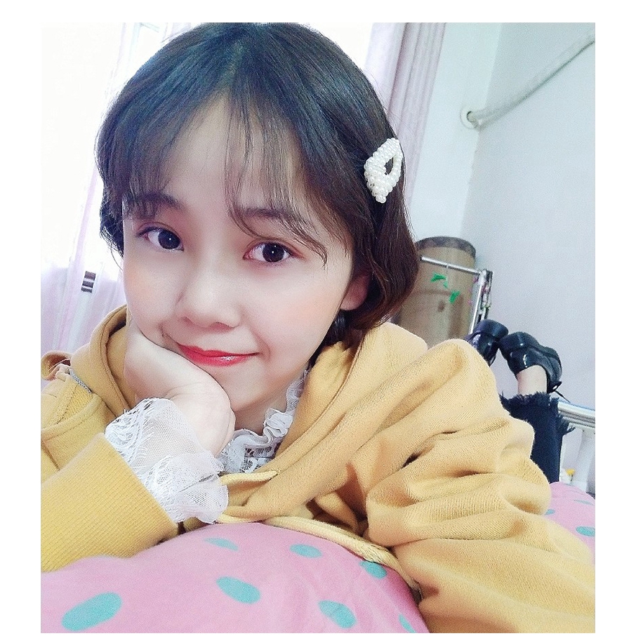 Set 3 kẹp tóc kim loại đính ngọc trai giả xinh xắn cho nữ