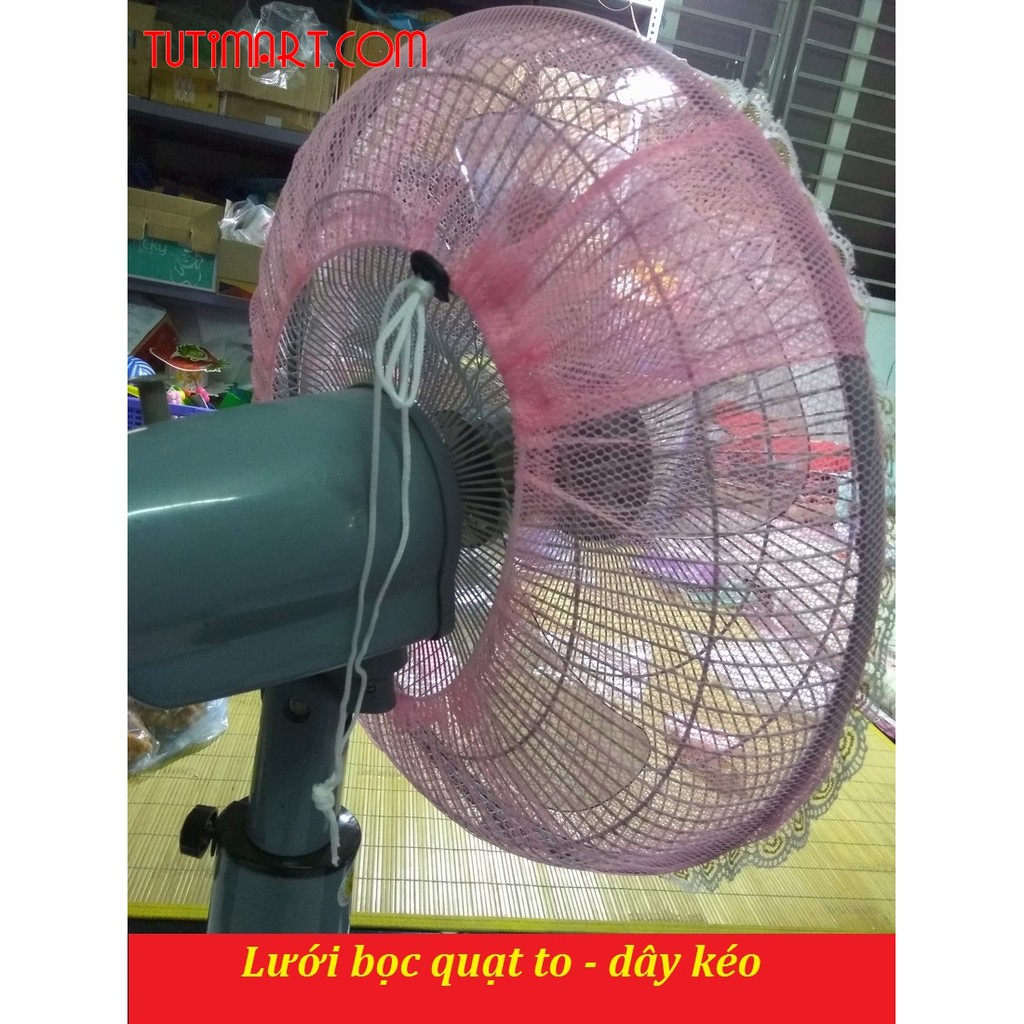 Combo 3 lưới bọc quạt mẫu mới LOẠI TO có dây thít