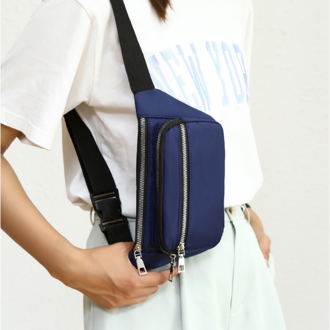 Túi Bao Tử Đeo Hông, Đeo Chéo Nam Nữ Vải Oxford Chống Nước Thời Trang Cá Tính Havi TX090