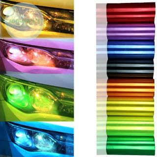 Nhãn dán đèn pha ô tô Dính đèn hậu sương mù Tint Bọc phim Vinyl 30 × 60cm