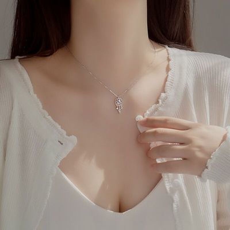 1 Vòng Cổ Choker Hình Dreamcatcher Rỗng Màu Bạc Thanh Lịch Cho Nữ