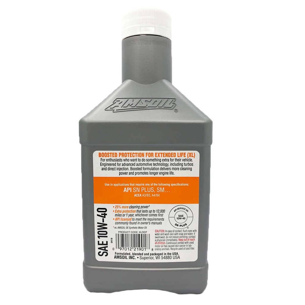 Dầu nhớt Amsoil XL 10w40 Synthetic Motor Oil