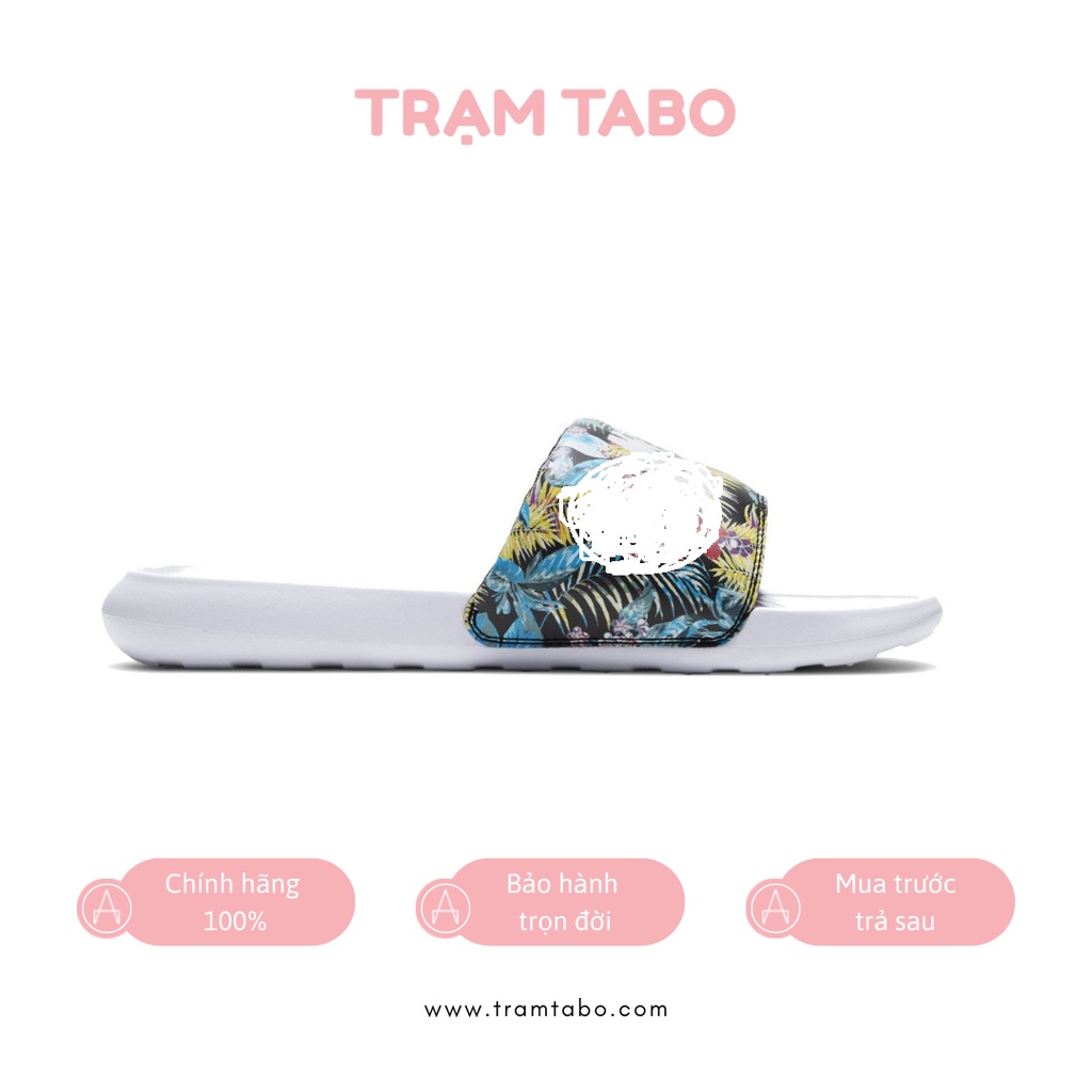 CN9676-005 - DÉP NỮ NIKE VICTORI ONE SLIDE PRINT 'FLORAL' - MÀU TRẮNG