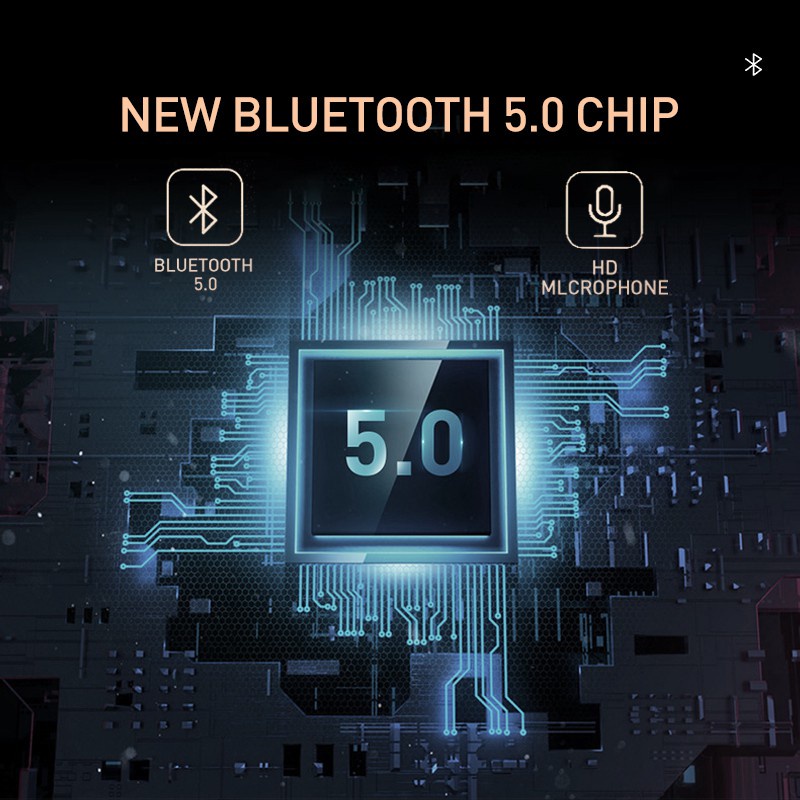 Tai nghe chơi game Bluetooth không dây chụp tai với micro âm thanh nổi siêu trầm loại bỏ tiếng ồn