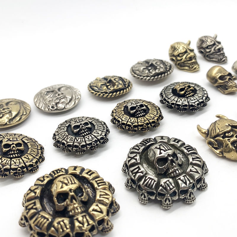 Khóa Cài Áo Hình Đầu Lâu Bằng Đồng Thau Nguyên Chất Sáng Tạo