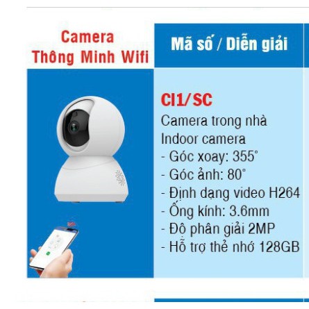 Camera wifi không dây MPE tặng kèm thẻ nhớ 128G