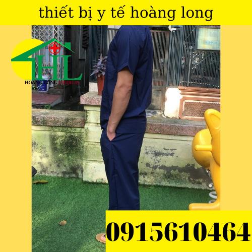 Bộ scrubs bác sĩ, quần áo y tế xanh navy nam, nữ các size S M L XL