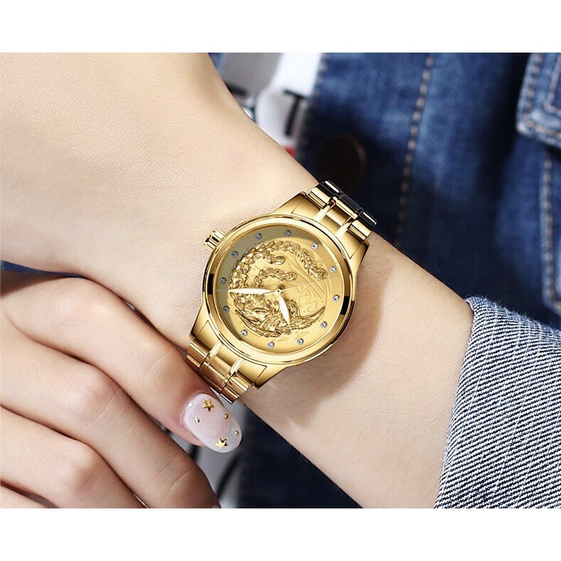 ❤️ Freeship❤️ Đồng Hồ Nữ Fngeen Mặt Phương Hoàng 292 Sang Trọng - Hazo