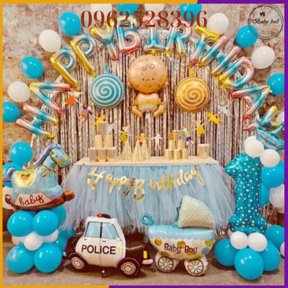 FREESHIP 50k -- Sét Bóng Trang Trí Sinh Nhật Mẫu Mới [ Tặng Bơm Keo]