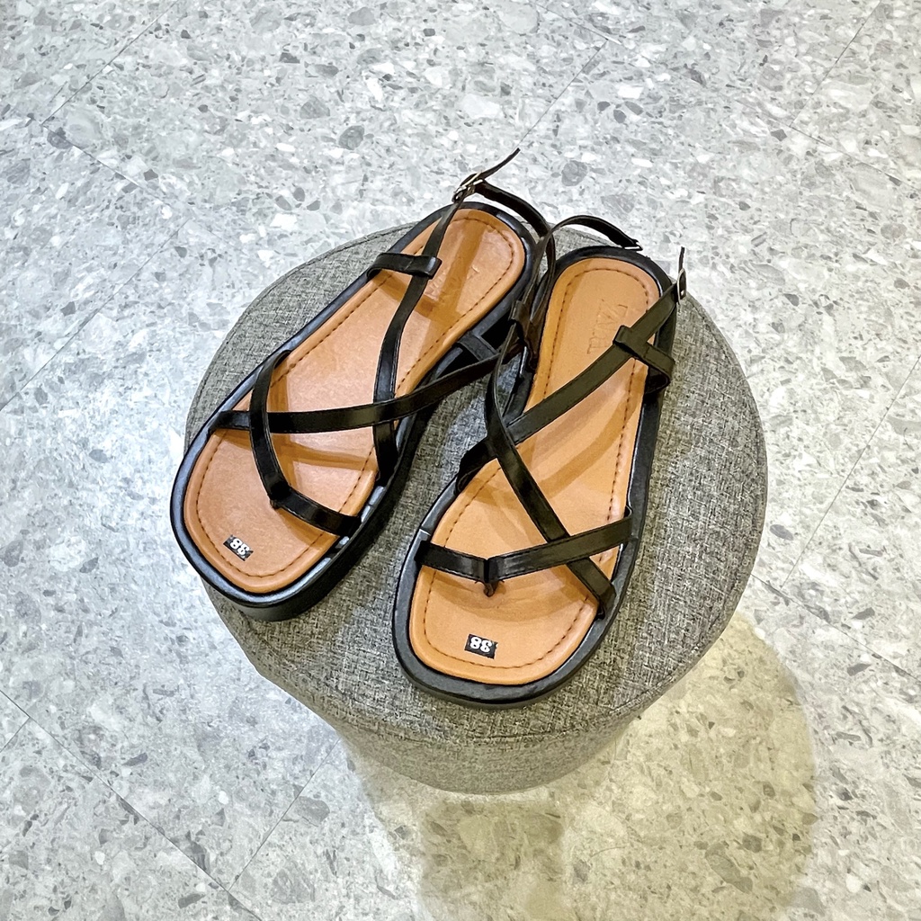Sandal Bánh Mì Dây Xỏ Ngón Đế 4cm