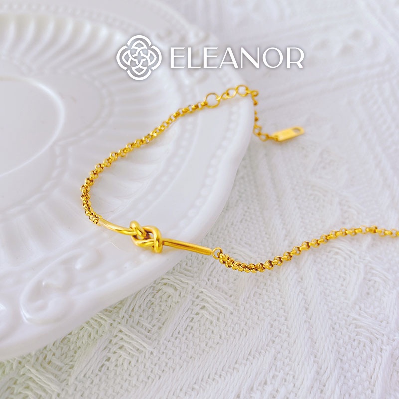 Vòng tay nữ titan Eleanor Accessories mặt nút thắt phụ kiện trang sức 4419