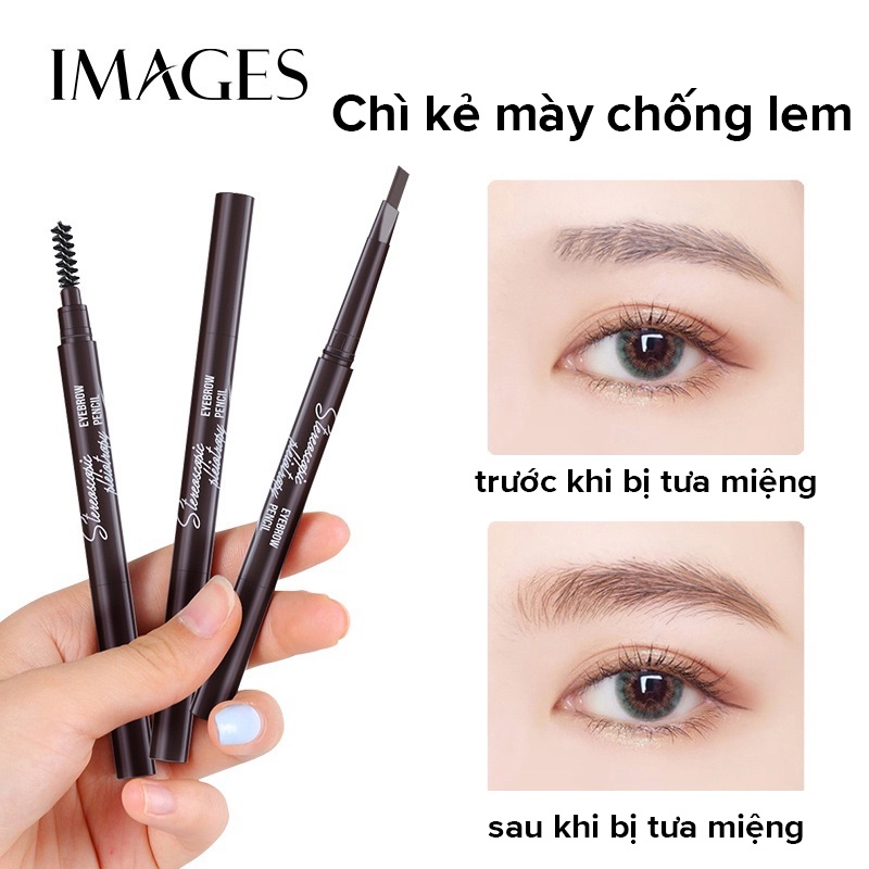 Chì kẻ lông mày IMAGES Mmz025 hai đầu xoay chống nước