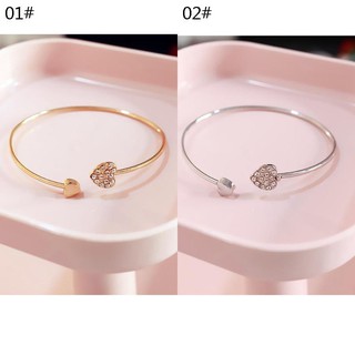 Lắc Tay Trái Tim Nữ [Titan] Đính Đá