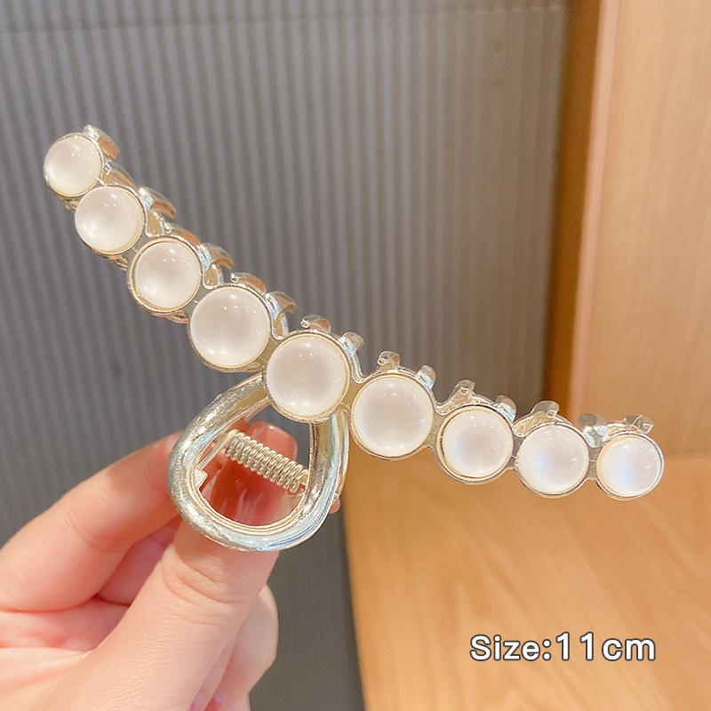 Kẹp Tóc Hợp Kim Đính Đá Và Ngọc Trai Giả Xinh Xắn Cho Nữ
