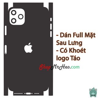 (Mua 1 tặng 1) Skin Dán Mặt Sau Lưng Full Cạnh Iphone 11 Pro Max