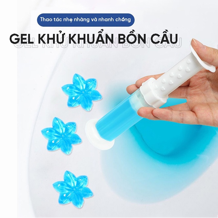 Gen khử trùng mùi bồn cầu nhà tắm vệ sinh Suppercheap_store hình bông hoa không kèm thanh đẩy