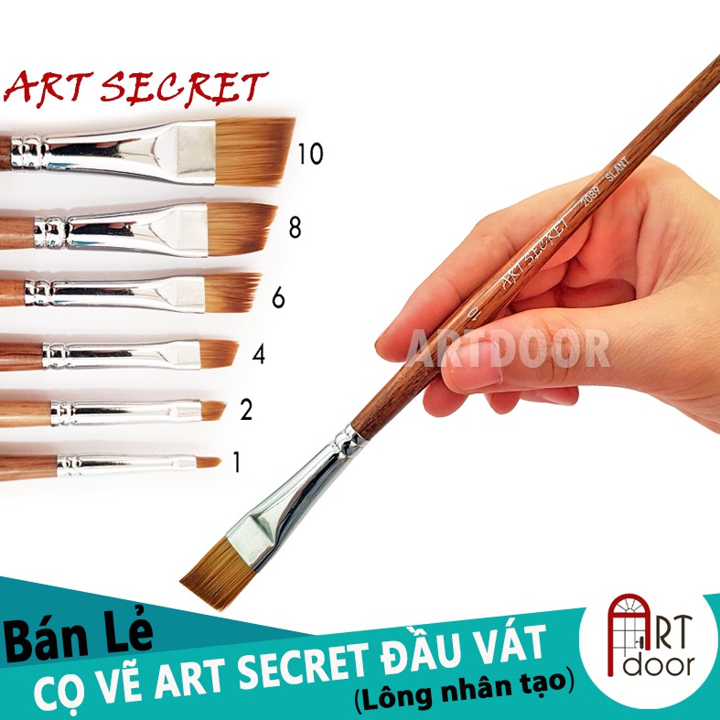 [ARTDOOR] Cọ vẽ ART SECRET đầu Vát (2089S) Size 1