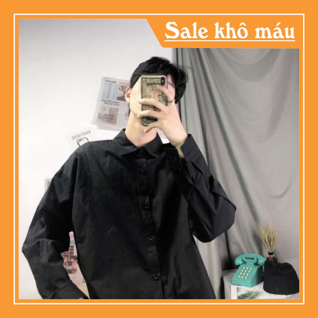 Áo Sơ Mi Đen Dài Tay Hàng Siêu Cấp, Chất Cực Đẹp - A9 | BigBuy360 - bigbuy360.vn