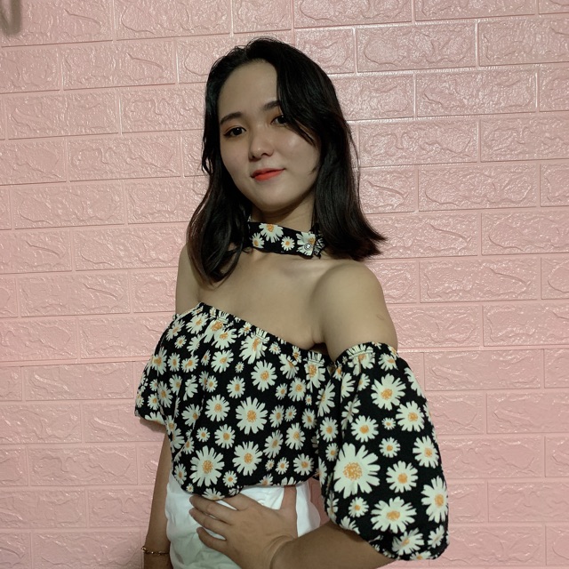 [Mã WASKT410K giảm 10K đơn 50K] ÁO TRỄ VAI HOA CÚC HOẠ MI / KÈM CHOCKER / BẸT VAI / MÙA HÈ | BigBuy360 - bigbuy360.vn