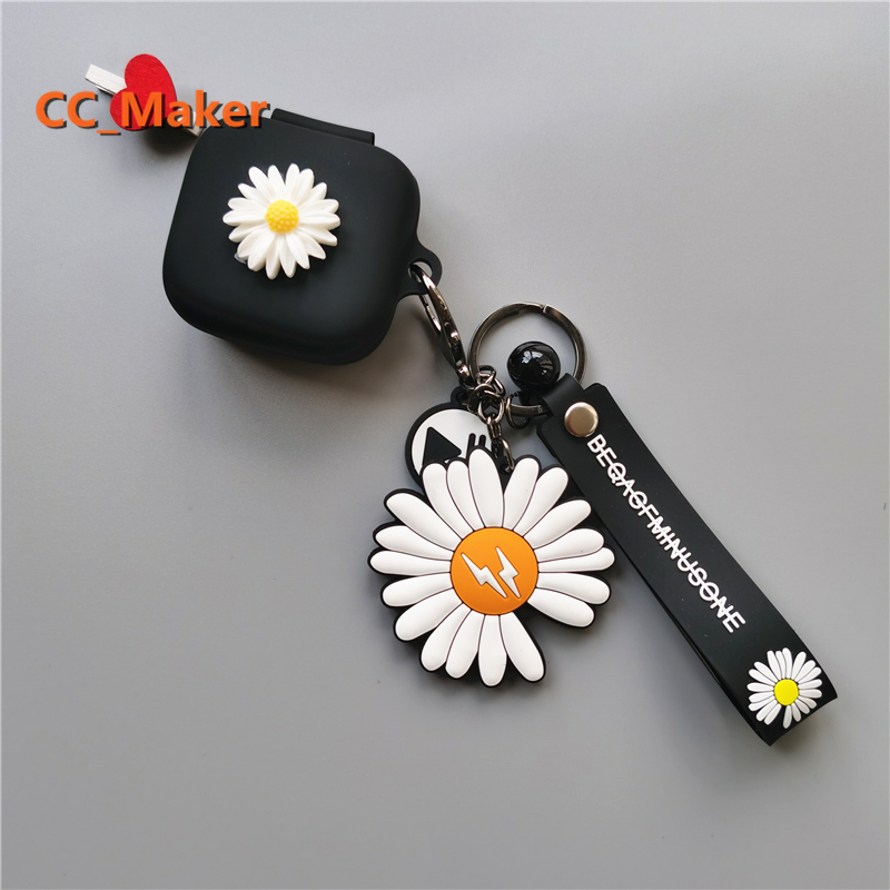 Vỏ bảo vệ hộp sạc tai nghe samsung galaxy buds họa tiết hoa cúc độc đáo | BigBuy360 - bigbuy360.vn