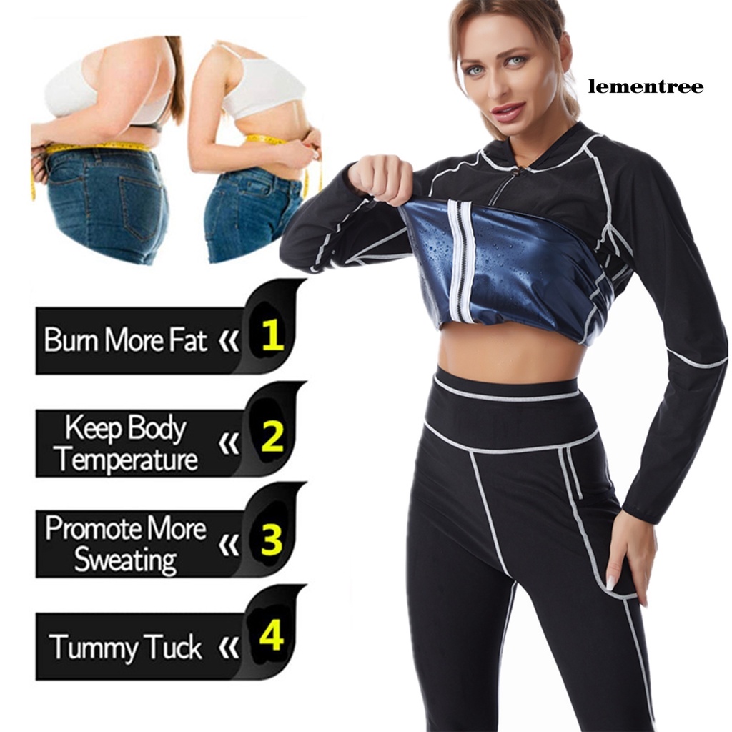 Áo khoác xông hơi kèm quần dài thấm hút mồ hôi thoải mái giảm cân | BigBuy360 - bigbuy360.vn