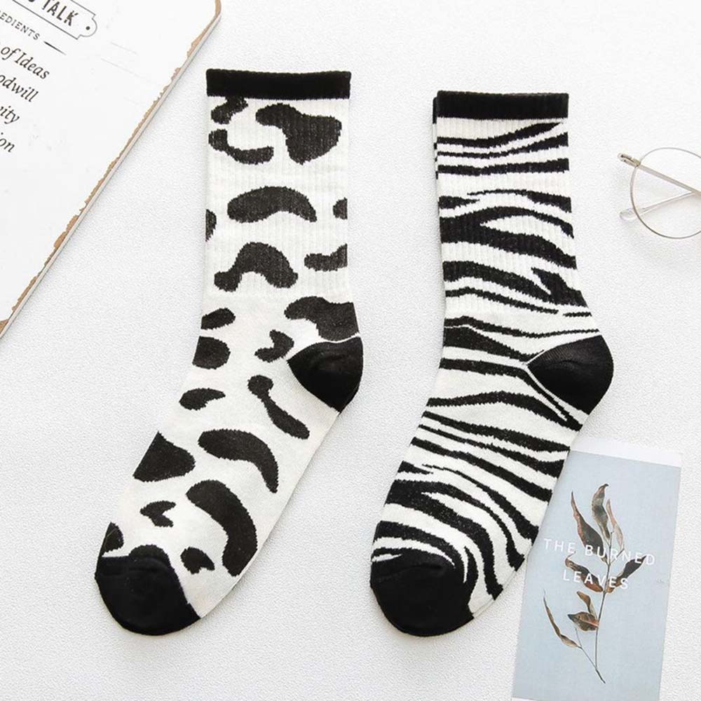 Đôi Vớ Cotton Thoáng Khí Họa Tiết Đáng Yêu Cho Nữ