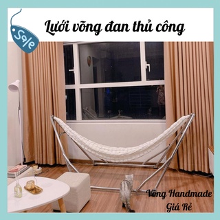 Lưới Võng Sợi Tơ Đan Thủ Công Cao Cấp Nhiều Kích Thước Tặng 2M Dây Dù