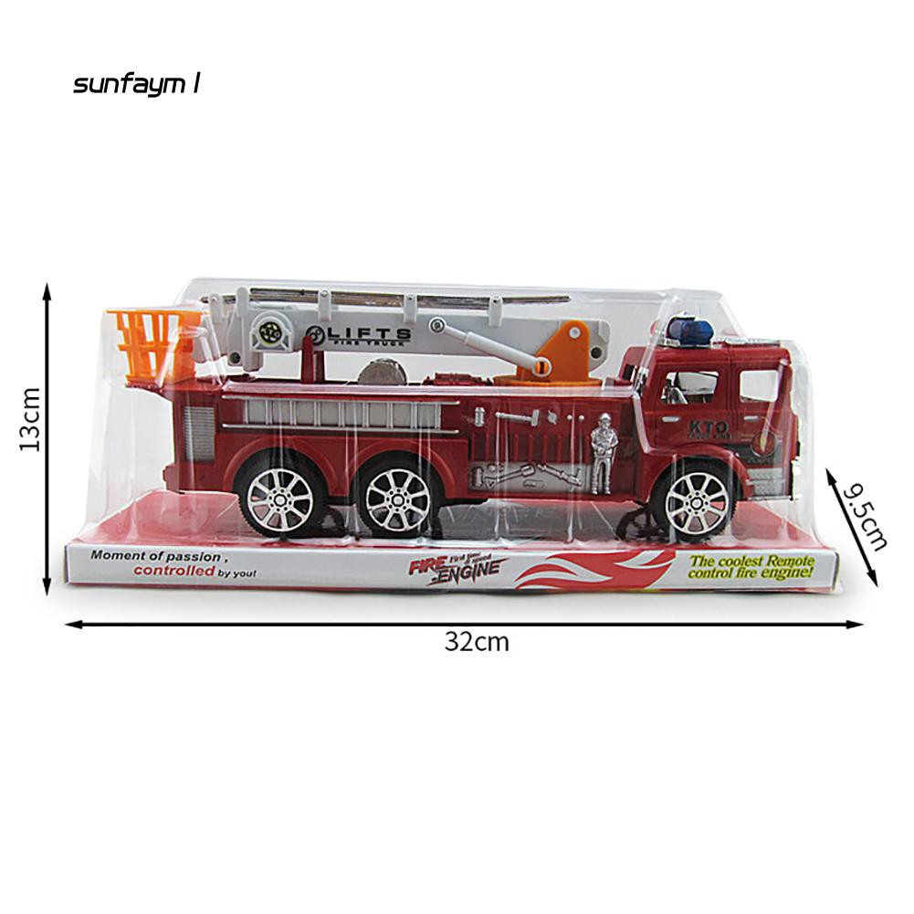 Mô hình xe cứu hỏa có thang leo xinh xắn cho bé