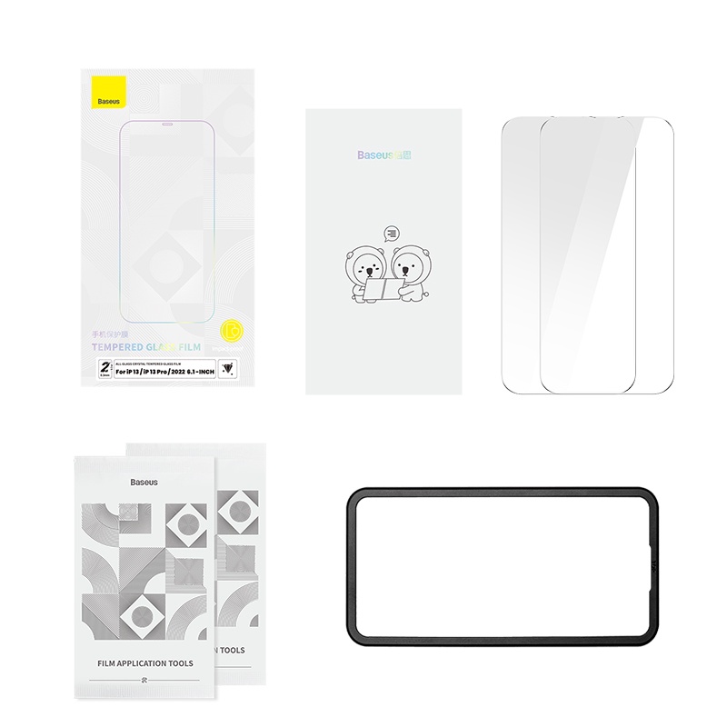 Kính cường lực Baseus All-glass Crystal Tempered Glass Film 0.3mm for i.P 14 2022