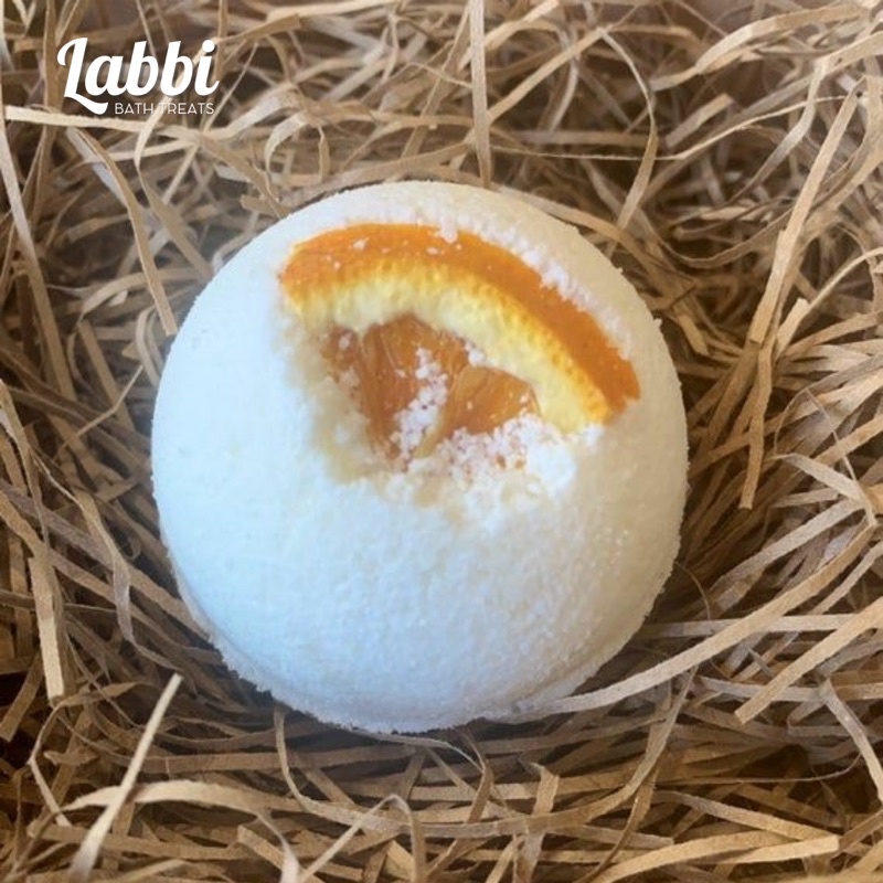 ORANGE JUICE  [Labbi]  Bath bomb / Viên sủi bồn/ Bom tắm / Viên thả bồn tắm / Bathbomb